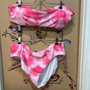 Three tie dye SHEIN 3XL Bikinis Bundle plus size